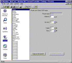 Meridian 861 User Display 5